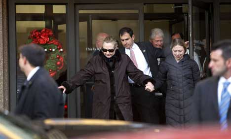 Clinton discharged from hospital