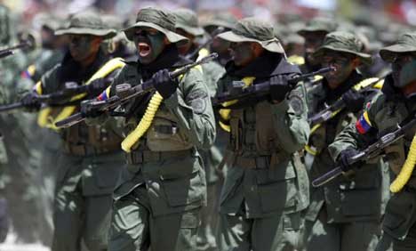 Military on Venezuela crisis sidelines