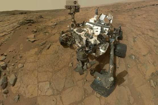 Rover finds gray rock beneath Red Planet's surface