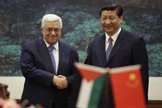 Palestinian President calls on Chinese counterpart