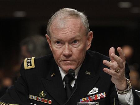 Top general urges caution on Syria options, rebels
