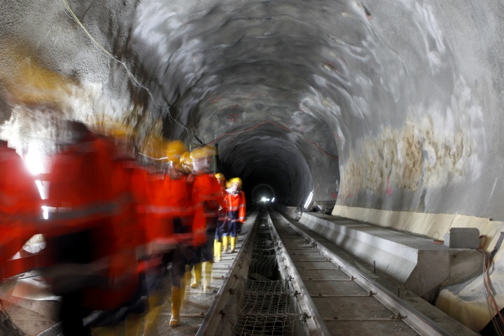 World's longest train tunnel