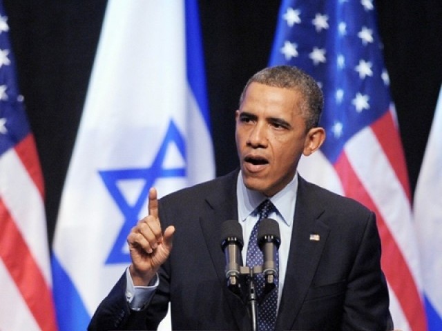 Obama tells Israelis that settlement activity hurts peace