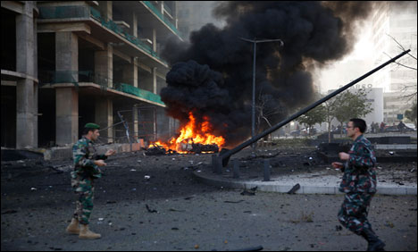  5 killed, 50 wounded in Beirut car bomb 
