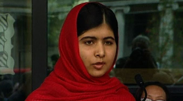  Malala says books can defeat terrorism at UK library opening 