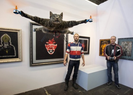 Dutch Artist Turns Dead Cat into Remote-Controlled Helicopter