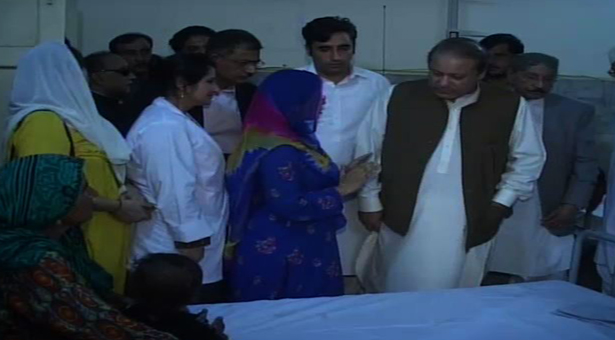  PM Nawaz, Bilawal visit patients in Thar 