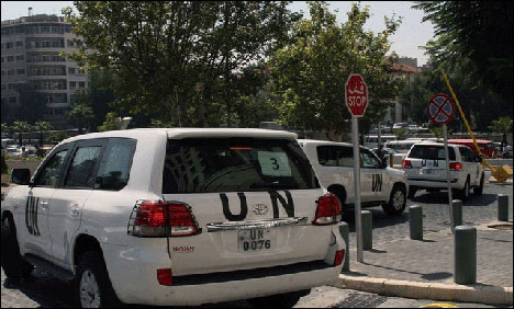 UN experts leave Damascus hotel at end of weapons probe