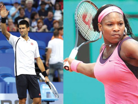 Djokovic, Serena lead injury-hit Miami lineup