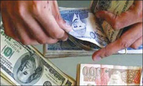  Rupee falls to record Rs100 to a dollar in interbank market 