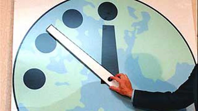 The end is nigh? Doomsday clock holds at 5 to midnight  