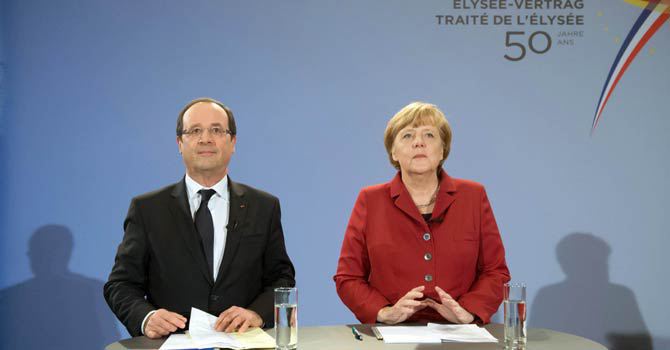 France, Germany forget differences to fete 50 years of landmark pact