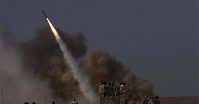 Iran test-fires short-range missiles