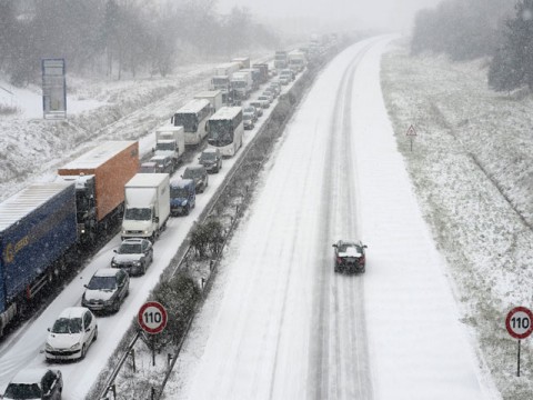 Late-winter snowstorm batters Europe