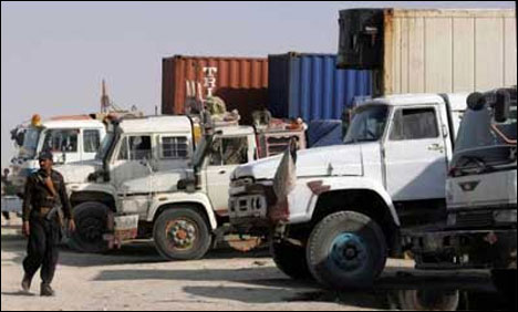  Khyber Agency: Six Nato containers torched at Shiraz in Afghan border areas 