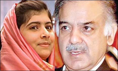 Shahbaz felicitates Malala for receiving international award