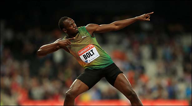  Bolt wins London 100m in 9.85sec 