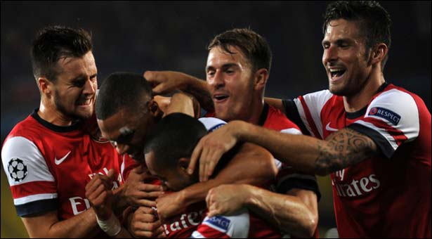  Arsenal fightback to win in champions League campaign 