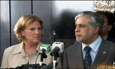  US delegation meets finance minister Dar, offers help to overcome power crisis 